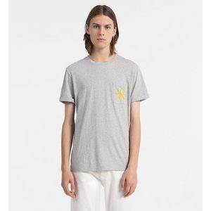 Calvin Klein pánské šedé tričko s kapsičkou obraz