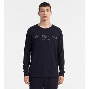 Calvin Klein pánské tmavě modré tričko Treavik obraz