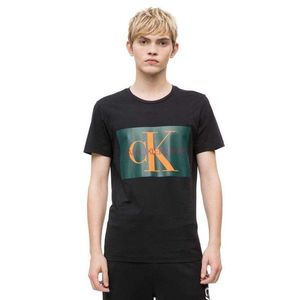 Calvin Klein pánské černé tričko Monogram obraz