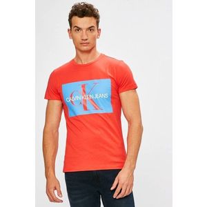 Calvin Klein pánské červené tričko Monogram obraz