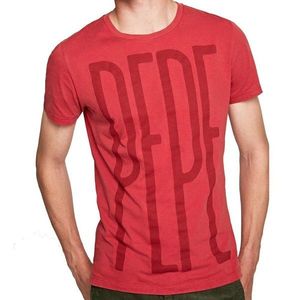 Pepe Jeans pánské červené tričko Justus obraz