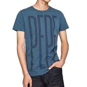 Pepe Jeans pánské modré tričko Justus obraz