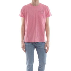 Pepe Jeans pánské světle růžové tričko Pennent obraz