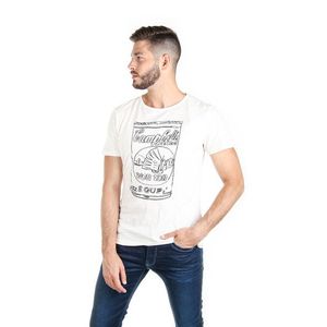 Pepe Jeans pánské smetanové tričko Wonton obraz