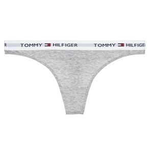 Tommy Hilfiger Iconic Cotton tanga - šedá Velikost: XS obraz