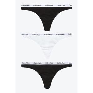 Calvin Klein Carousel Tanga 3 balení černá/bílá/černá Velikost: XS obraz