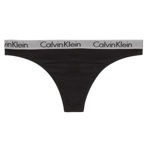 Calvin Klein Radiant Cotton Tanga - černá Velikost: XS obraz