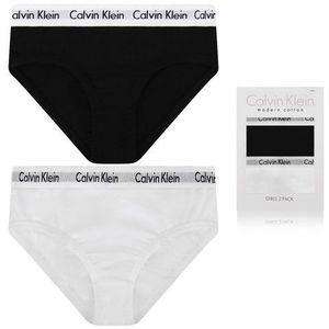 PRO DĚTI! Calvin Klein 2 balení Girls Bikini - černá/bílá Velikost: XXL obraz