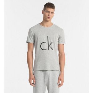 Calvin Klein CK Logo Tričko pánské - šedé Velikost: L obraz