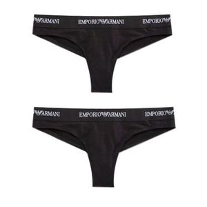 Emporio Armani Underwear Emporio Armani Brazilky 2-balení - černá/černá Velikost: XS obraz