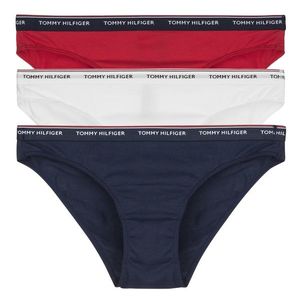 Tommy Hilfiger Iconic Cotton Bikini 3 - balení - červená/bílá/modrá Velikost: XS obraz