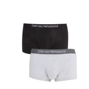 Emporio Armani Underwear Emporio Armani Boxerky 2-balení - černá, šedá Velikost: S obraz