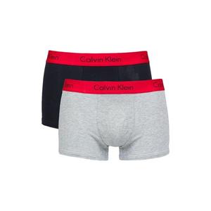 Calvin Klein Modern Cotton boxerky 2- balení - grey/black-red Velikost: S obraz