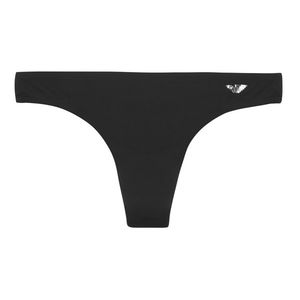 Emporio Armani Underwear Emporio Armani Microfiber tanga- black/silver logo Velikost: L obraz