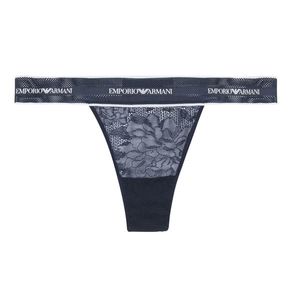 Emporio Armani Underwear Emporio Armani Sporty Lace tanga- modrá Velikost: XS obraz
