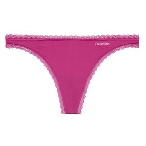 Calvin Klein Seductive Comfort Tanga - růžová Velikost: S obraz