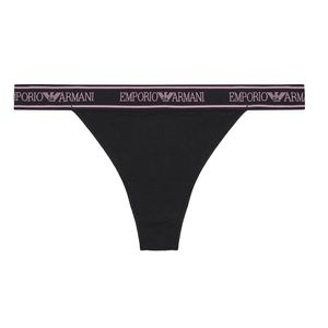 Emporio Armani Underwear Emporio Armani LogoBand tanga - černá/růžová Velikost: L obraz