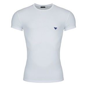 Emporio Armani Underwear Emporio Armani Shiny Logo tričko - bílé Velikost: L obraz