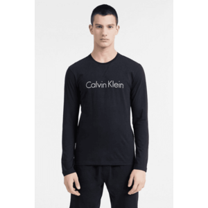 Calvin Klein CK Logo Comfort Tričko dlouhý rukáv - černé Velikost: S obraz