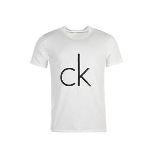 Calvin Klein CK Logo Tričko pánské - bílé Velikost: S obraz