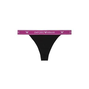 Emporio Armani Underwear Emporio Armani LogoBand tanga - black/vivid purple Velikost: L obraz