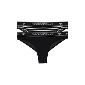 Emporio Armani Underwear Emporio Armani LogoBand brazilky 2-balení - black/stripe Velikost: L obraz