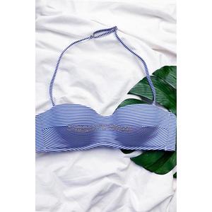 Emporio Armani Underwear Emporio Armani Lehce vyztužené plavky - roayal blue stripe Velikost: S obraz