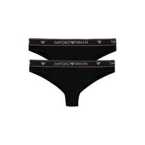 Emporio Armani Underwear Emporio Armani LogoBand brazilky 2-balení - černá/černá Velikost: S obraz