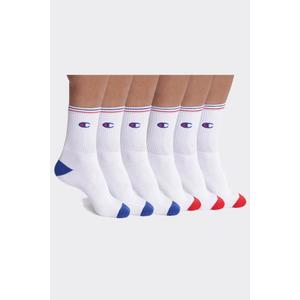 Champion ponožky 6-balení - bílé/logo Velikost: 39/42 obraz