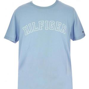 Tommy Hilfiger pánské Logo Tričko - světlé modrá Velikost: M obraz