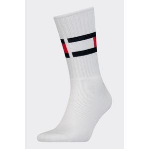 Tommy Hilfiger flag ponožky unisex - bílé Velikost: 35-38 obraz