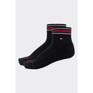 Tommy Hilfiger 2 balení ponožky pánské - černé Velikost: 39-42 obraz