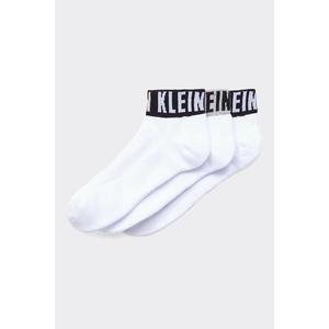 Calvin Klein 3 balení ponožek logo pánské - bílá Velikost: Jedna velikost obraz