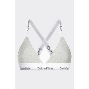 Calvin Klein Modern Cotton logo strap podprsenka - šedá Velikost: M obraz