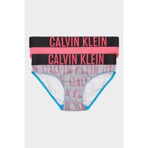 PRO DĚTI! Calvin Klein 2 balení Girls kalhotky - logo, růžová Velikost: 14-16 let obraz