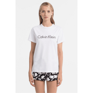 Calvin Klein Logo tričko dámské - bílé Velikost: XS obraz