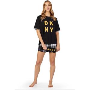 DKNY set tričko, kraťásky a škraboška - černá Velikost: XS obraz