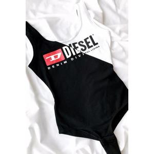 Diesel logo body dámské - černé Velikost: XS obraz