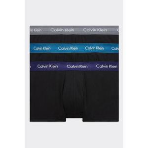 Calvin Klein Boxerky Premium 3 balení černé- šedá, modrá Velikost: XL obraz