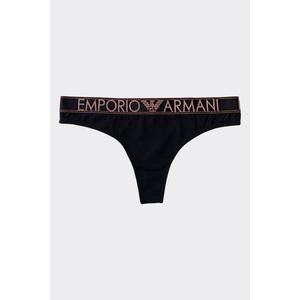 Emporio Armani Underwear Emporio Armani Holy Cotton Tanga - černá Velikost: L obraz