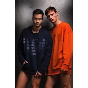 Emporio Armani Underwear Emporio Armani pánská megalogo mikina - tmavě modrá Velikost: L obraz