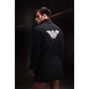 Emporio Armani Underwear Emporio Armani pánský župan - černý Velikost: L/XL obraz