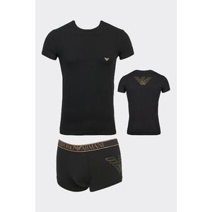 Emporio Armani Underwear Emporio Armani dárkové balení tričko + boxerky - černá Velikost: XL obraz
