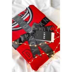 DKNY dámský set mikina a tepláky - červená Velikost: XS obraz