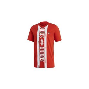 adidas Print Scarf T-shirt Red-M červené ED6997-M obraz