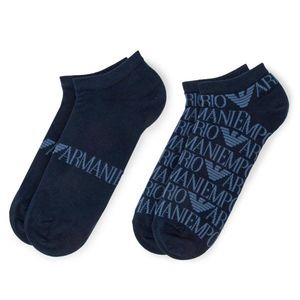 Sada 2 párů nízkých ponožek unisex Emporio Armani obraz