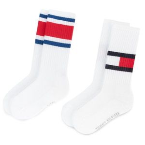 Sada 2 párů vysokých ponožek unisex TOMMY HILFIGER obraz