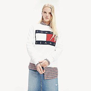 Tommy Hilfiger dámská bílá mikina Flag obraz