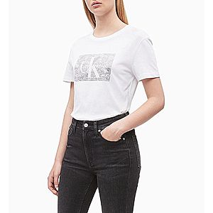 Calvin Klein dámské bílé tričko Lace obraz