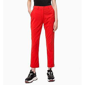 Calvin Klein dámské červené volnočasové 7/8 kalhoty obraz